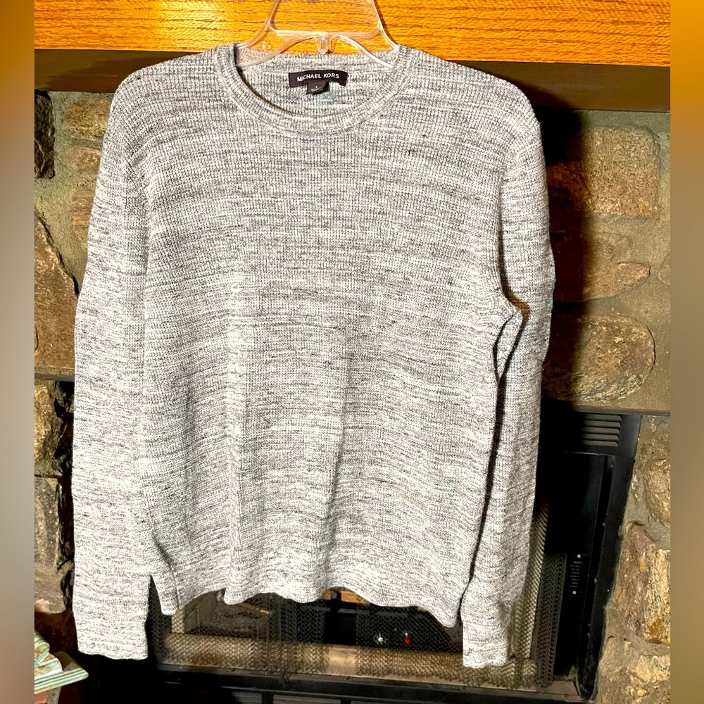 Michael Kors Men’s Size L Long Sleeve Crew Neck Textured Knit Sweater